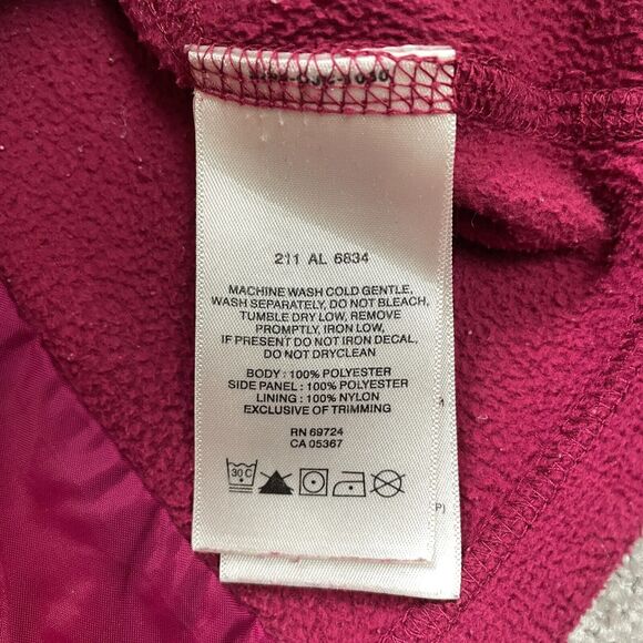 Columbia Jacket Womens Small Pink Magenta Soft Fleece Full Zip Hiking Outdoor - Picture 4 of 16